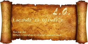 Laczházi Olivér névjegykártya